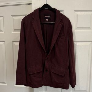 Men's Burgundy Blazer